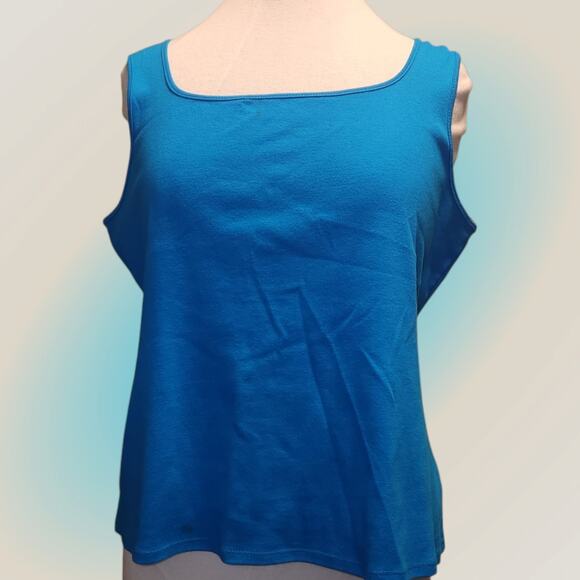 Ruby Rd. Blue Tank Top - Picture 1 of 4